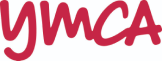 ymca logo text in brand color red