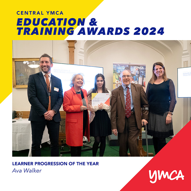 Group of people at the YMCA Education & Training Awards 2024 event.